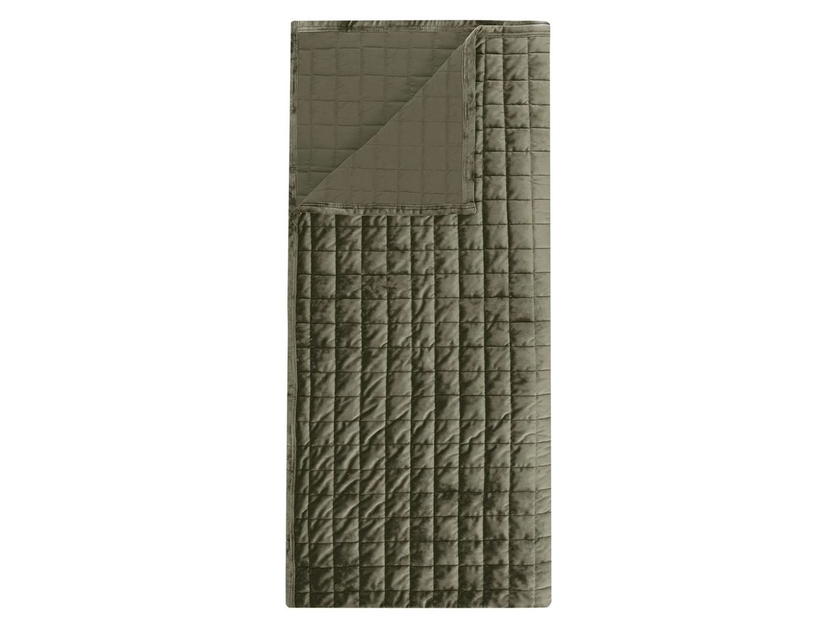 LIVARNO Tagesdecke aus Polyester in Grün, B/B: 220 x 240 cm - Bild 4