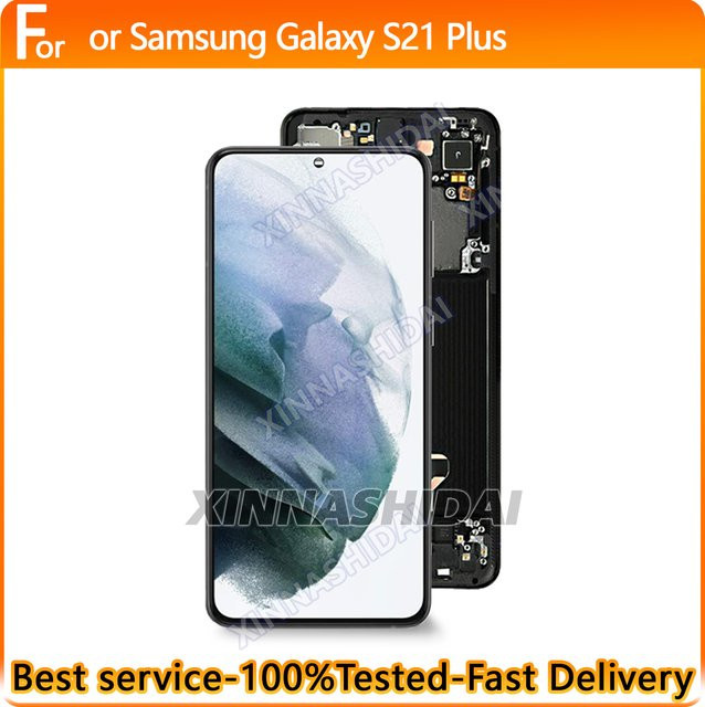 Samsung Galaxy S21 Plus OLED-LCD-Bildschirmersatz mit Touchscreen in Schwarz oder Silber - Bild 1
