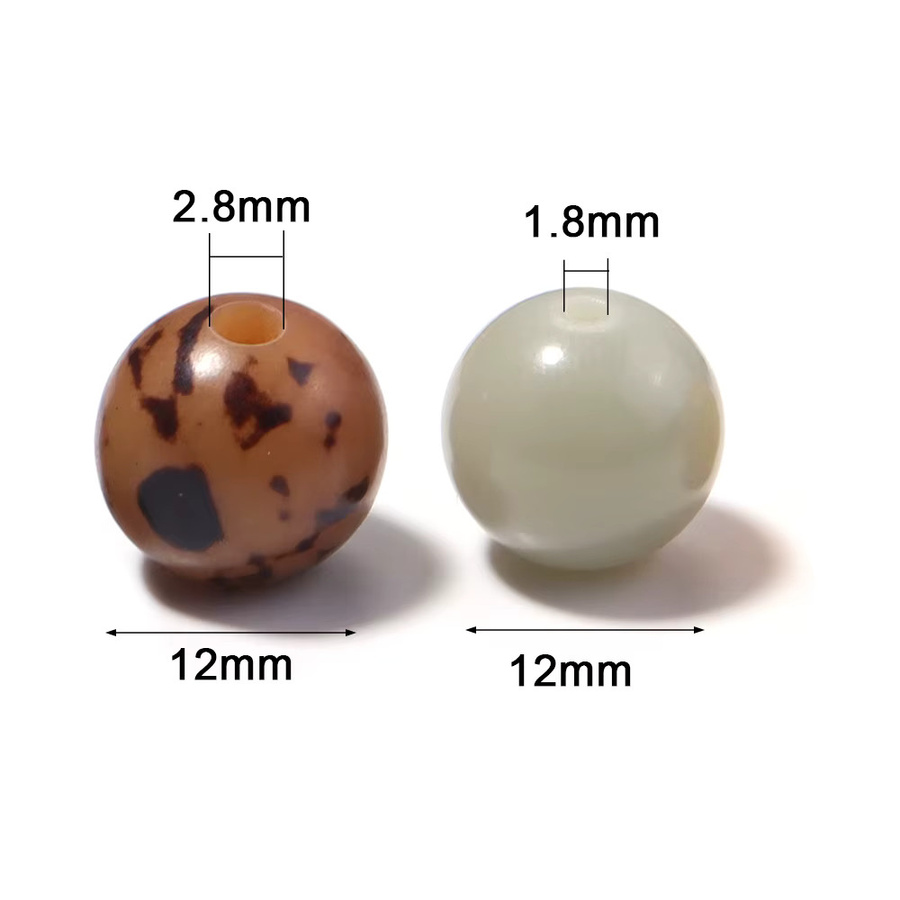 louleur Bodhi-Perlen aus Holz, 12 mm, rund, Unisex - Bild 6