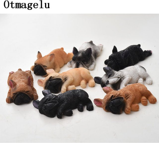 Otmagelu Kühlschrankmagnet Französische Bulldogge mit Schlafmuster als niedlicher Cartoon-Hund Aufkleber in Mehrfarbig - Bild 1