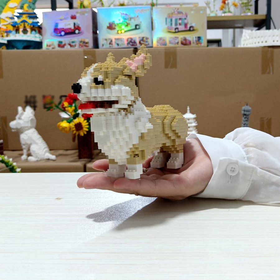 Linyi toy Corgi Hund Bausatz ab 14 Jahren - Bild 1