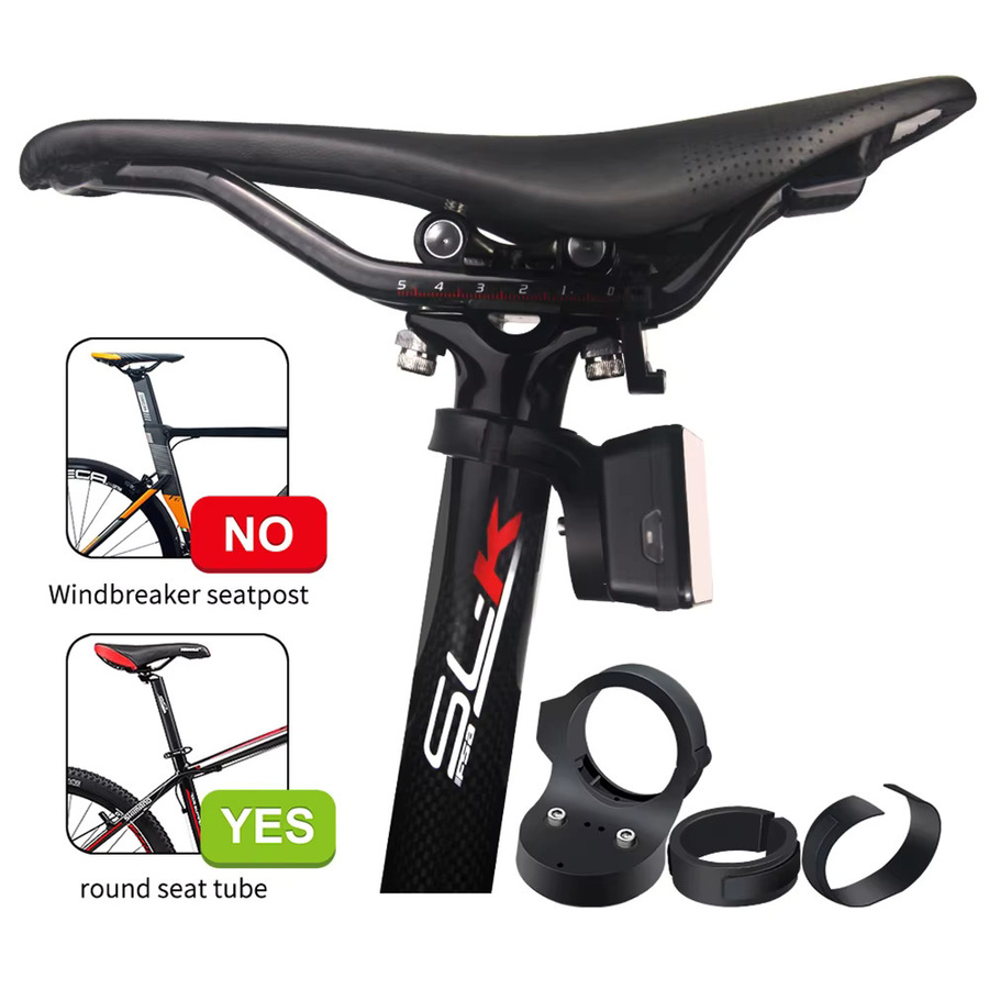 CYCLAMI Fahrrad Radar Rücklicht Halterung für Garmin Varia RVR 315 RTL 510 515 500, Schwarz - Bild 5