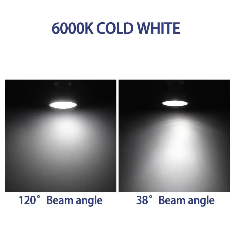 10er-Pack Gatetop GU10 LED-Spotlights 9W in Weiß mit wählbarer Farbtemperatur 3000K oder 6000K für 220V - Bild 2