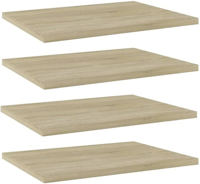 vidaXL Bücherregal-Bretter 4er-Set Sonoma-Eiche B: 40 cm, T: 30 cm, H: 1,5 cm - Bild 1