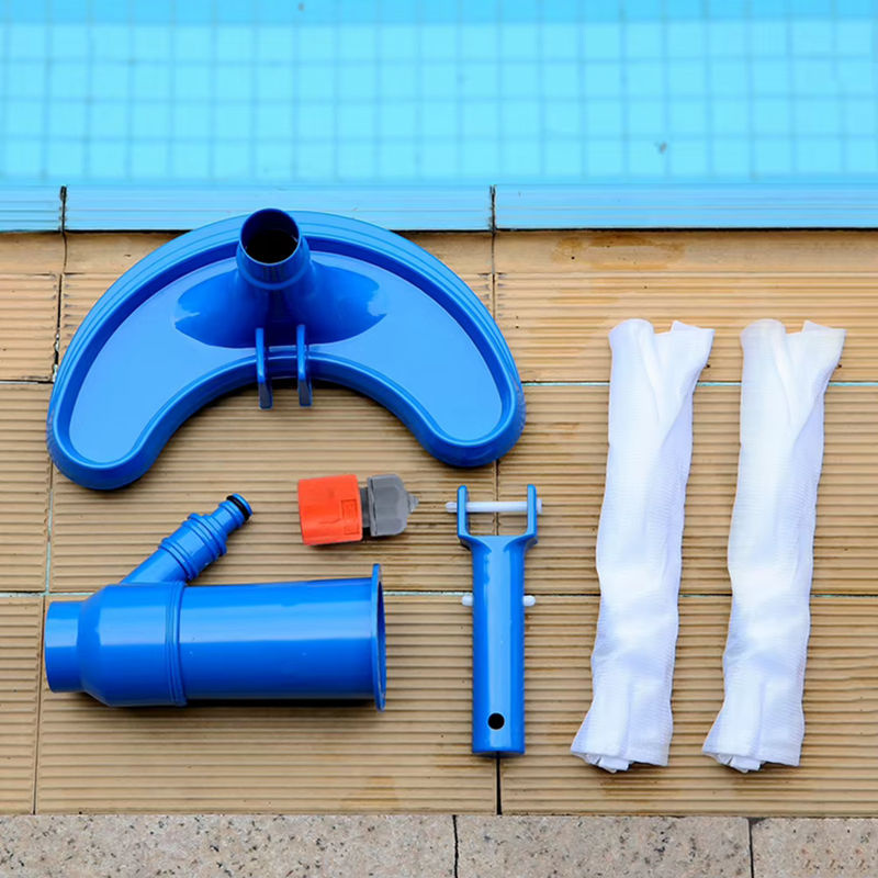 Professionelles Pool-Sauger Set mit Bürste für Schwimmbecken und Spa in Blau - Bild 2