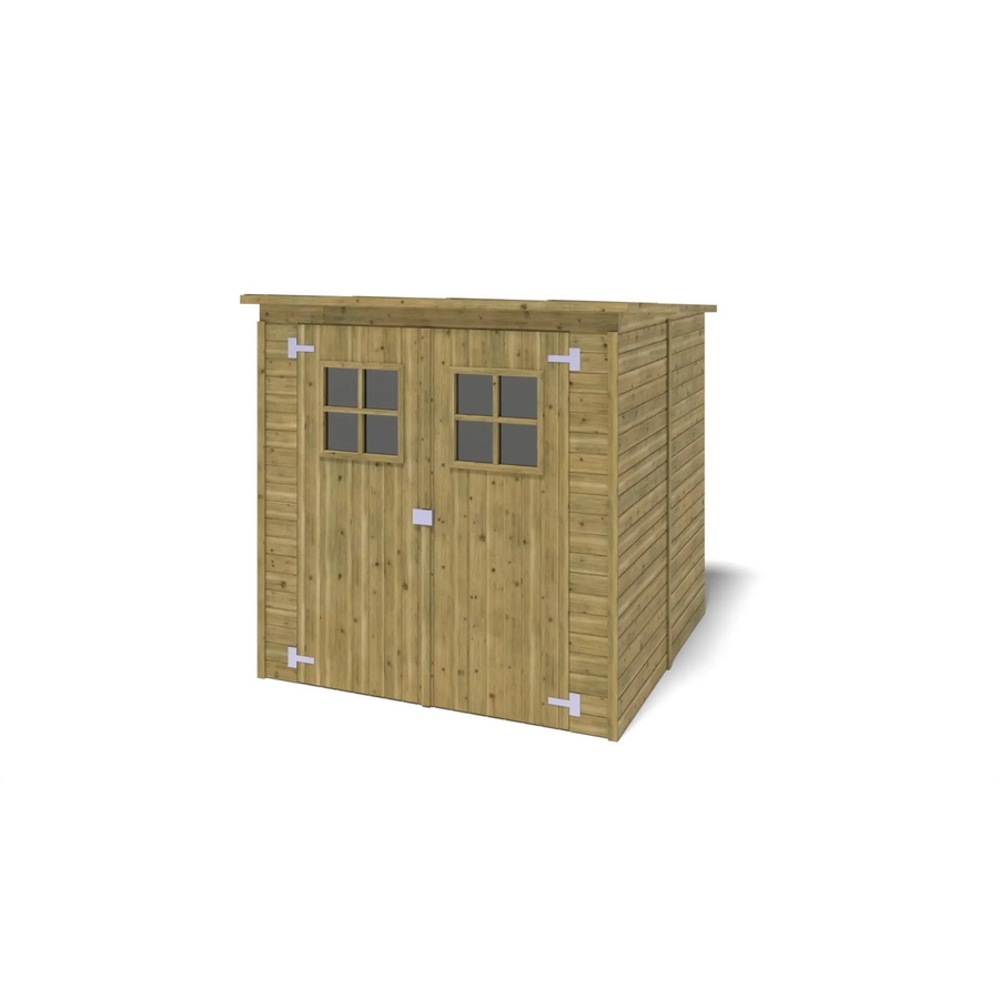 Altanka Gartenhaus Gerätehaus DOM10 Grün, B x T: 1,9 x 1,8 m, 3,42 m2, 12,5 mm Wandstärke, imprägniert - Bild 2