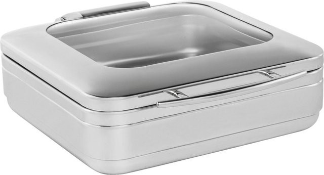 VEGA Chafing Dish Fenton quadratisch GN 2/3, 6 l, silber, B/T/H: 41 x 48 x 16 cm - Bild 1