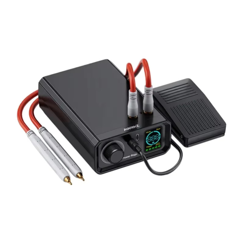 Podofo Tragbares 9000W Punktschweißgerät in Schwarz mit LCD-Anzeige und Fußpedal für professionelle DIY-Anwendungen - Bild 7