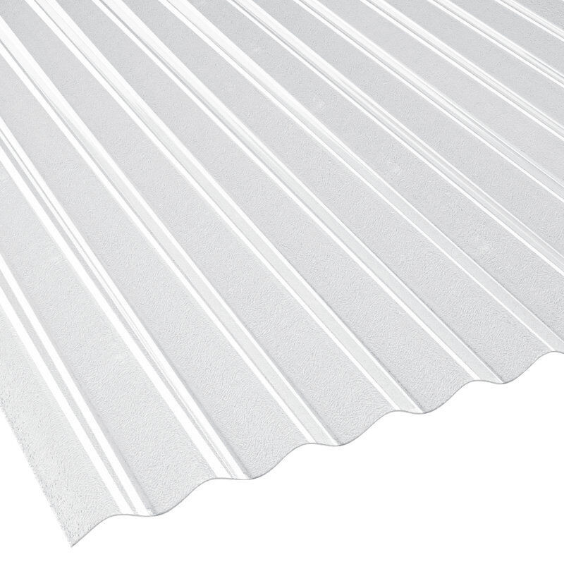 Terrassendach-Set aus Polycarbonat von Friedrich von Lien AG, Sinusplatte gekräuselt, glasklar, Stärke: 1,4 mm - Bild 1