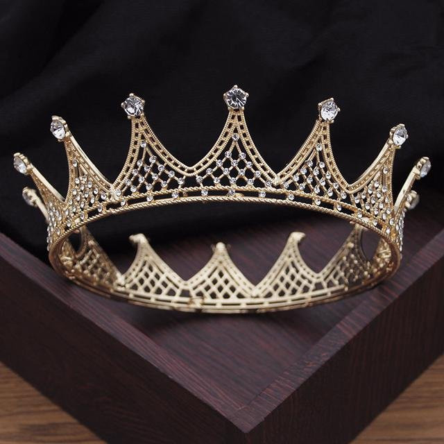 Wucifang Jewelry Diadem, Kristall, Gold, Damen - Bild 1