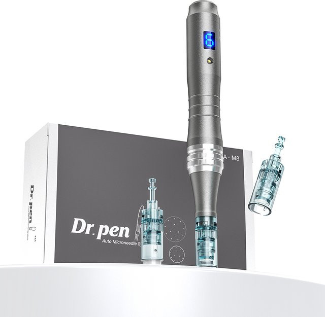Dr. Pen M8 Microneedling Wireless Set, 2 Kartuschen 0,25mm, Gesicht und Körper - Bild 1