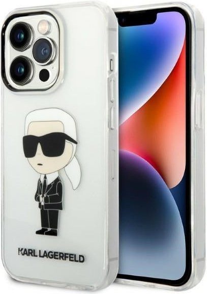 Karl Lagerfeld iPhone 14 Pro Hülle IML Ikonik NFT Transparent - Bild 1