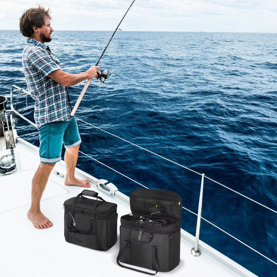 Ecoflow Delta 3 Plus Tragetasche in Schwarz, wasserdichte Aufbewahrungstasche mit Schultergurt und Griff - Bild 2