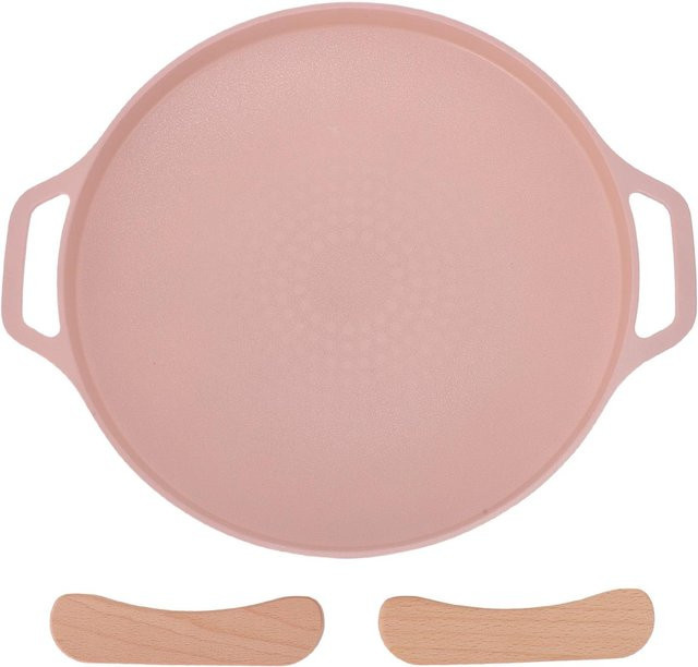 Tooarts Koreanische BBQ Grillpfanne aus Aluminium mit Antihaftbeschichtung in Rosa - Bild 1