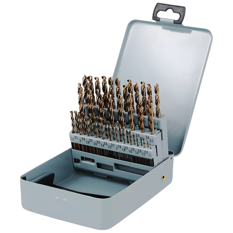 Podofo 51-teiliges Kobalt Bohrer Set aus HSS-Co M35 mit Jobber Länge für Edelstahl, Metall und Holz, 1-6 mm - Bild 3