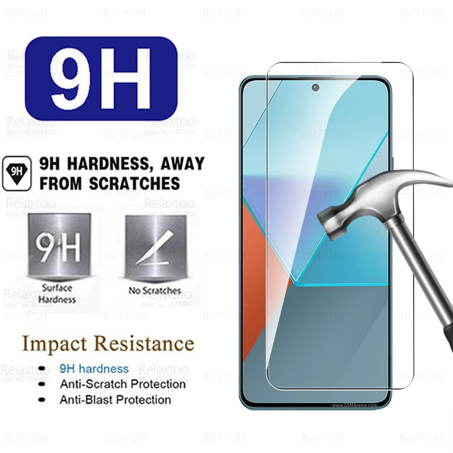Xiaomi Panzerglas Display-Schutz Set für Redmi Note 13 Pro 4G 5G, Redmi Note 13 und Redmi Note 14, transparent, 2 Stück - Bild 2