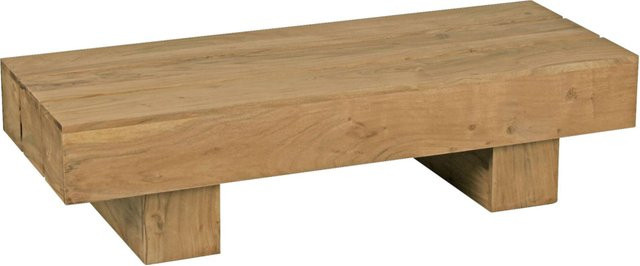 Wohnling Couchtisch aus Akazie in Natur mit Maserung, B/H/T: 120 x 30 x 45 cm - Bild 1