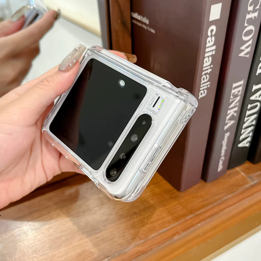 Transparente magnetische Stoßfeste Schutzhülle für Huawei Pura X mit kabellosem Laden - Bild 5