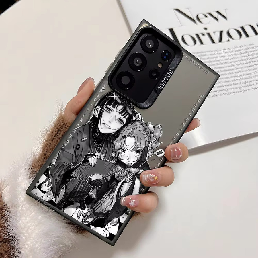 A-Aya O-Oosawa K-Koga Mitsuki Silikon Handyhülle für Samsung Galaxy S25 Edge S24 S23 S22 S21 S20 Ultra in Silber - Bild 2