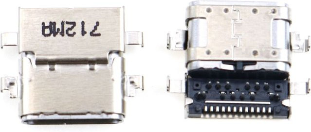 Lenovo USB-C DC Power Jack Ersatzstecker für ThinkPad E480 E485 E580 E585 R480 E590 in Silber - Bild 1