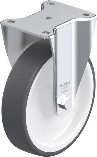 Blickle BH-POTH 200R Bockrolle in Grau und Weiß mit Kunststoffrad, Durchmesser: 200 mm, Tragfähigkeit: 600 kg - Bild 1