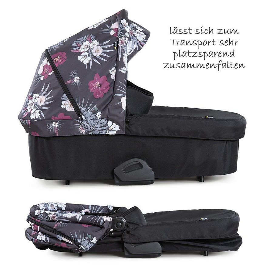 Hauck Babywanne für Saturn R und Mars Sportwagen in Wild Blooms Black - Bild 4