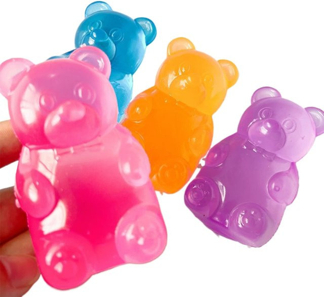 CHUTAI Squishy Mini Süßer Bär Maltose-Quetschspielzeug, purple - Bild 1