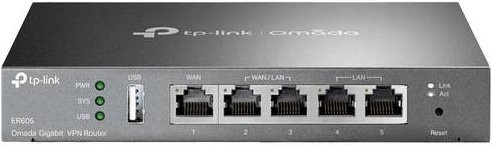 TP-Link Omada ER605 Gigabit Multi-WAN VPN Router in Schwarz mit 1x Gigabit WAN, 2x Gigabit WAN/LAN, 2x Gigabit LAN und 1x USB 2.0 - Bild 2