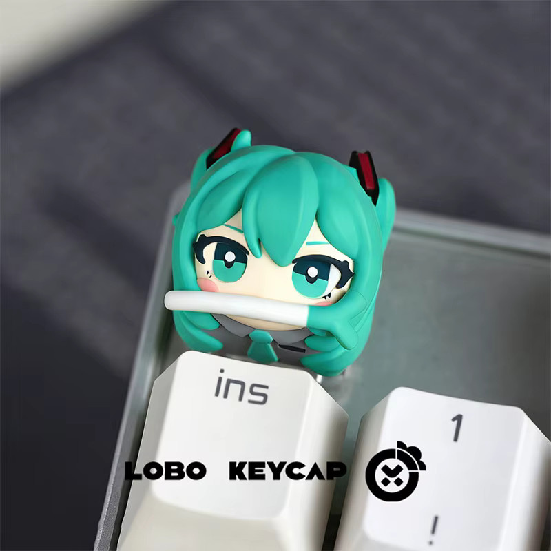 Bandai Hatsune Miku Scallion Artisan Esc Ersatz-Tastenkappe aus Kunstharz in Multicolour für mechanische Tastaturen - Bild 2