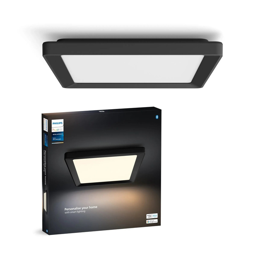 Philips Hue LED-Panel Tento White Ambiance S Schwarz B/B: 29,5 x 29,5 cm - Bild 2