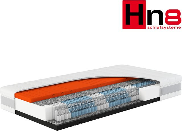 HN8 SCHLAFSYSTEME Sleep Balance 7-Zonen Taschenfederkern-Matratze mit Wendefunktion und abnehmbarem Bezug, Härtegrad H2/H3, B/T/H: 90 x 200 x 24 cm - Bild 1