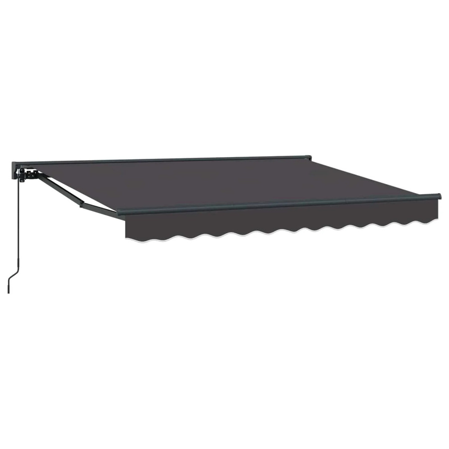 vidaXL Manuell Einziehbare Markise Anthrazit B: 350 cm, T: 200 cm - Bild 2