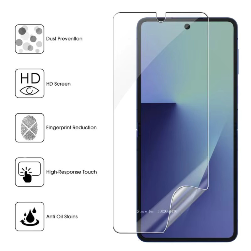 4 Stück transparente Hydrogel-Schutzfolien aus TPU für OPPO A6 Pro, A6T Pro, A6c, A6T 4G und A6X 4G sowie A6s Pro - Bild 4