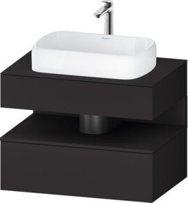 Duravit Waschtischunterschrank Qatego in Grau mit 1 Schublade, B/T/H: 80 x 55 x 60 cm - Bild 1