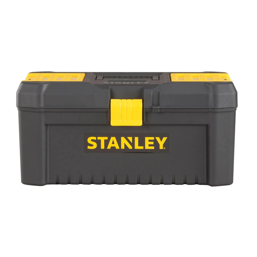 Stanley Essential 16 Werkzeugbox aus Kunststoff mit Organizern in Schwarz - Bild 3