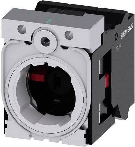 Siemens 3SU1551-1AB60-3PA0 Halter 3-fach mit LED-Element in Schwarz, Breite: 30 mm, Höhe: 40 mm - Bild 1