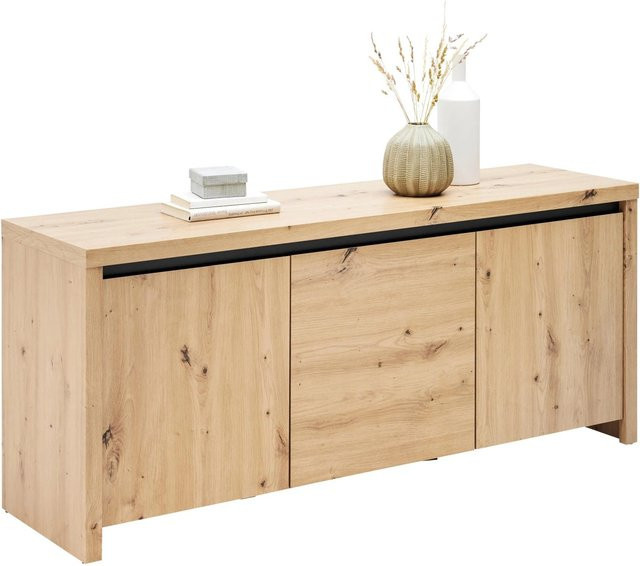 Mömax Lowboard Larios B in Eiche Artisan, modern, B: 143,0 cm, T: 40,0 cm, H: 61,0 cm - Bild 1
