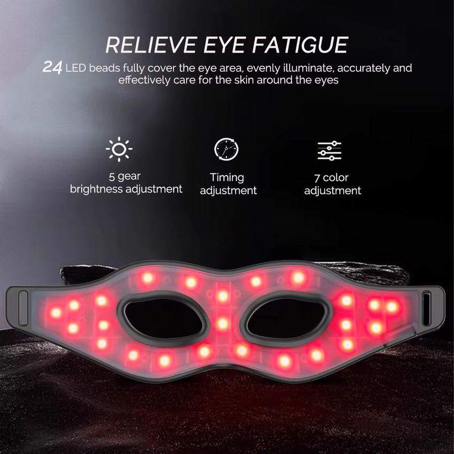 foreverlily Rotlicht-Silikon-Augenmaske, LED-Photon, Unisex - Bild 2
