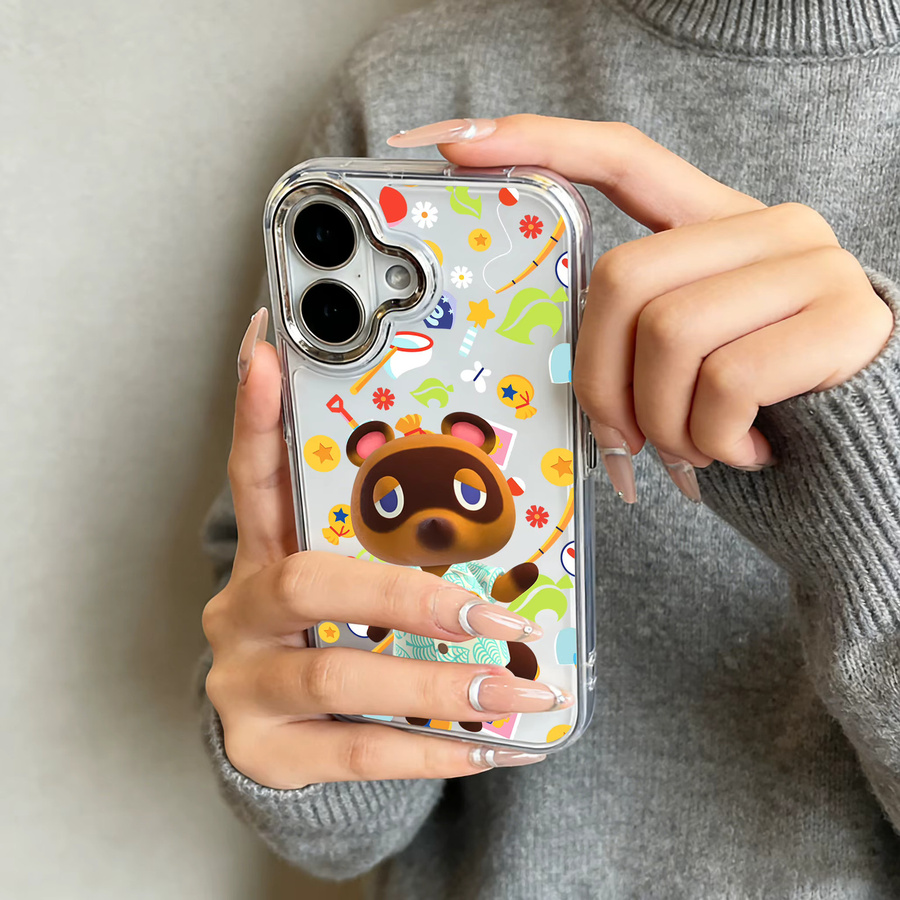 Animal Crossing Handyhülle von Potdemiel für iPhone 15 14 13 12 11 Pro Max Plus und weitere Modelle, Transparent, Weiche Schutzhülle - Bild 2