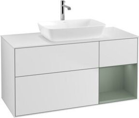 V&B Waschtischunterschrank Finion in Weiß lackiert, Breite: 120 cm, Tiefe: 50,1 cm, Höhe: 50,1 cm - Bild 1