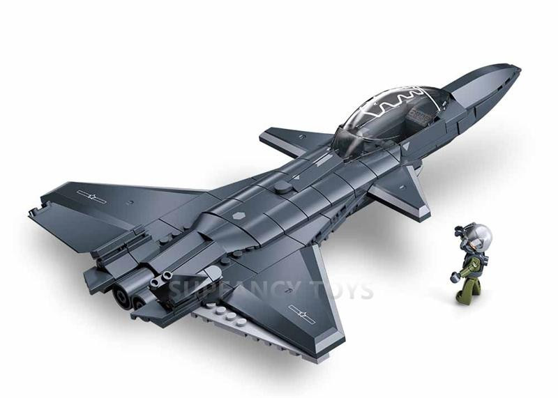 Sluban Stealth-Kampfflugzeug Militärische 169-teiliges Set 6-12 Jahre - Bild 2