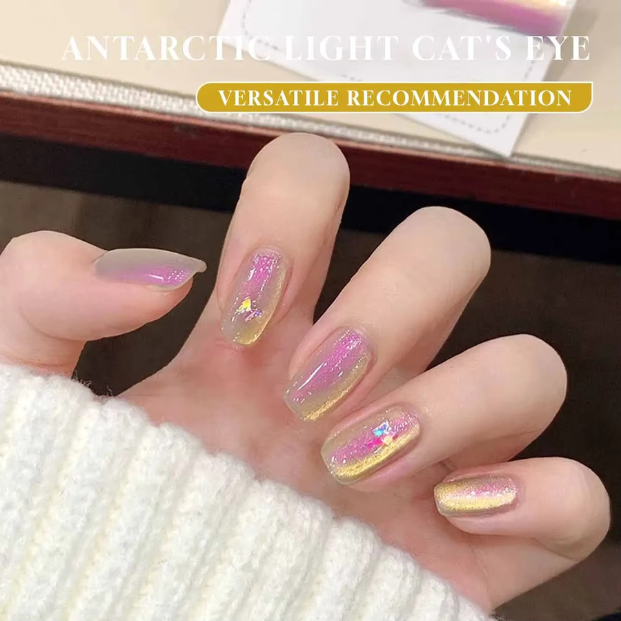 MIANEL Gel-Nagellack Nordlicht-Gold, 10 ml, schimmernd - Bild 3