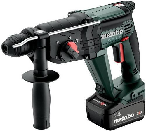 Metabo Akku-Kombihammer KH 18 LTX 24 SDS-Plus in Grün mit 18V 2x 4.0Ah Li-Power Akkus und ASC 55 Ladegerät in der metaBOX 165 L - Bild 1