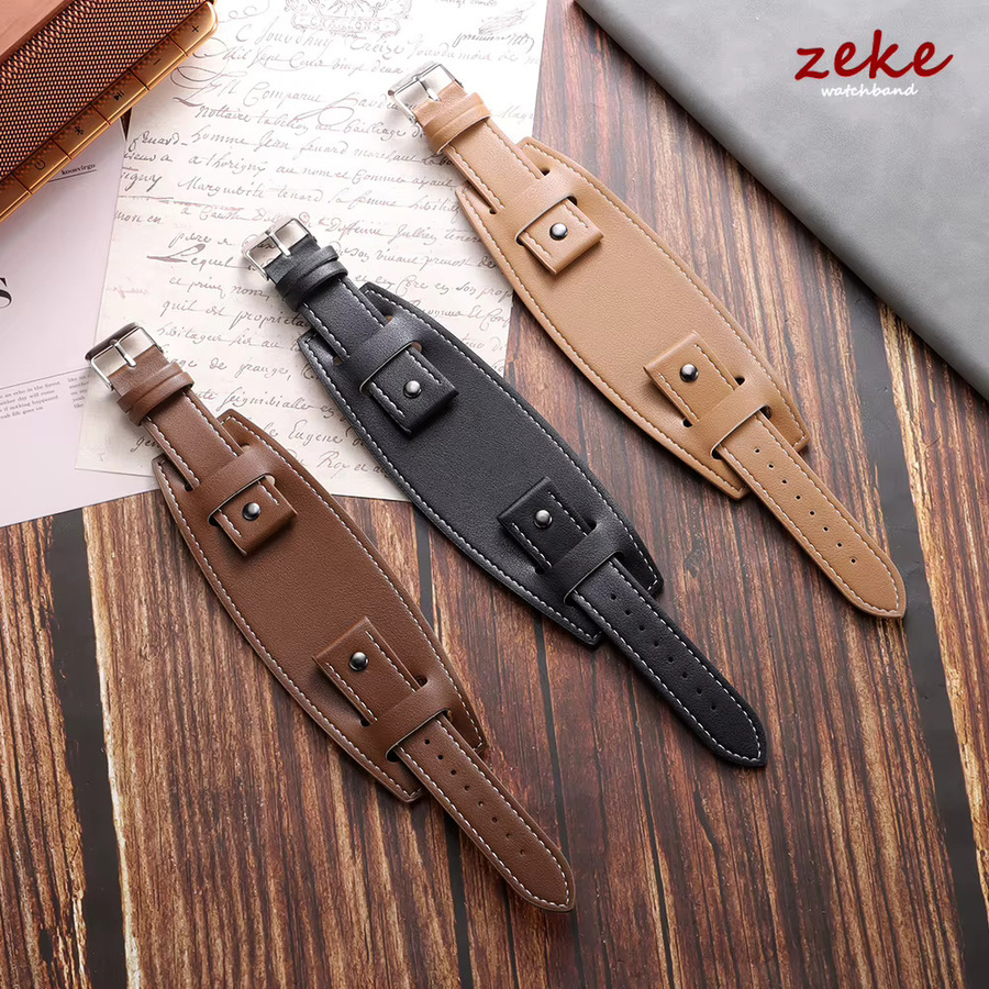 crazyband Uhrenarmband Rindsleder, Herren, Schwarz - Bild 3