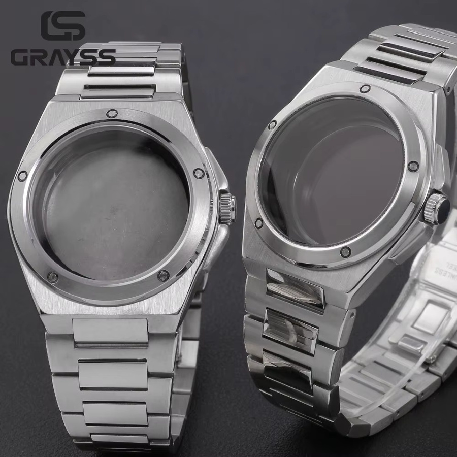 GRAYSS Uhrengehäuse Edelstahl, 40 mm, Silber - Bild 4
