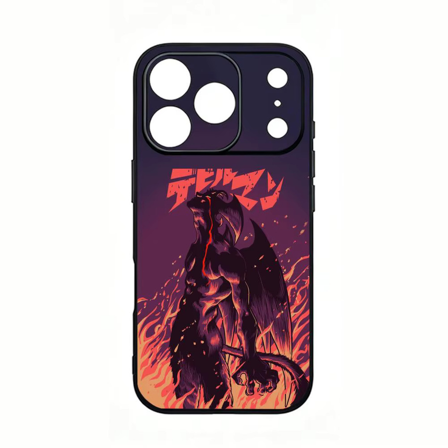 D-Devilman C-Crybaby Handyhülle Schwarz Matt Stoßfest für iPhone 17 16 15 14 Pro Max - Bild 6