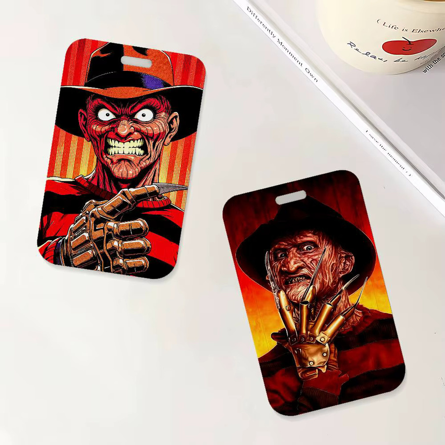 Movie F-Freddy K-Krueger Ausweishalter mit Umhängeband für Büro und Schule in Multicolour - Bild 4
