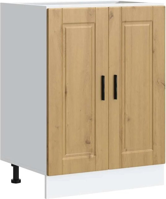 Küchenunterschrank DELUKE THEO in Artisan-Eiche, Braun, B: 60 cm, T: 46 cm, H: 81,5 cm - Bild 1