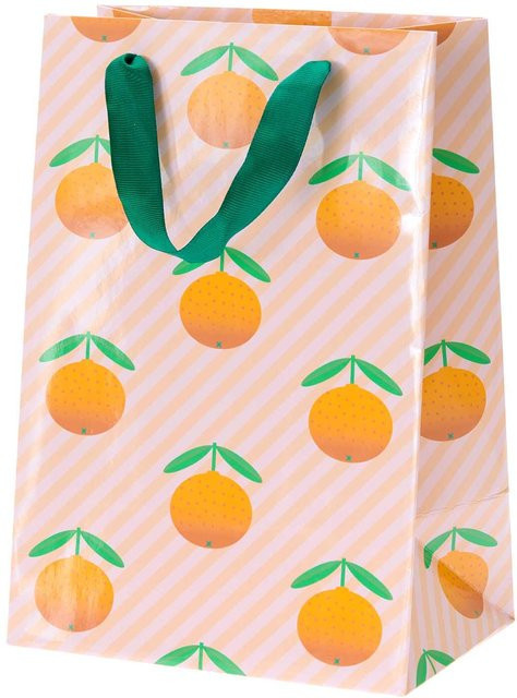 Rico Design Paper Poetry Geschenktüte Orange B: 18 cm, T: 12 cm, H: 26 cm - Bild 1