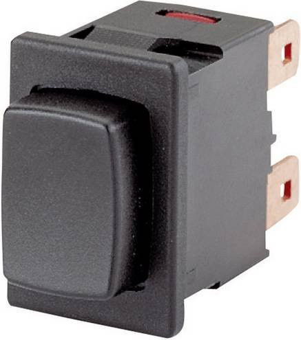 Marquardt 1683.1201 Drucktaster Schwarz 250 V/AC 16A 1 x Aus/(Ein) tastend IP40 B: 21 mm, H: 15 mm - Bild 1